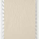 david's kids Muslin Crib Sheets for Boys Girls, 1 Pack 100% Cotton Soft Breathable Fitted Baby Neutral Sheet Set, Standard 52"x28" Crib and Toddler Mattress, Oat Milk 