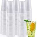 Lilymicky 500 Pack 9 oz Clear Plastic Cups, Disposable Drinking Cups, Plastic Party Cups for Birthday Parties, Picnics, Ceremonies, and Any Events