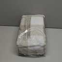 DriftAway Buffalo Plaid Check Curtains Woven Plaid Pattern Lined Blackout Thermal Insulated Window Curtain Grommet 2 Layers 2 Panels 52 Inch by 96 Inch Taupe