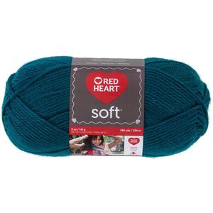 Red Heart Soft Yarn, Teal (1 Pack)
