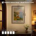 20x28 Picture Frame, Walnut Wood, 5 Pack, Gallery Wall Hanging