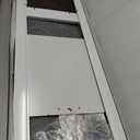 Cat Door for Sliding Glass Door, Patio Pet Door Insert for Sliding Door, Height Adjustable from 44" to 84", 12 x 8 inches