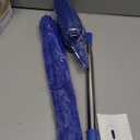ZZ LAZYCOTTAGE Cobweb Duster with Extension Pole, Washable Cleaning Duster Kit with 2 Duster Heads, Cobweb Duster, Corner Brush, Aluminum Telescoping Pole for Ceiling Fan (Blue)