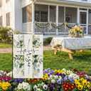 4 x CROWNED BEAUTY Easter Garden Flag He is Risen 12x18 Inch Double Sided Floral Cross Holiday Decoration for Outdoor Lawn Yard