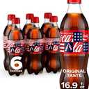 Coca-Cola Soda Soft Drink Bottles, 16.9 fl oz, 24 Pack | Carbonated drink with classic cola flavor, EXP: Jun/29/2026
