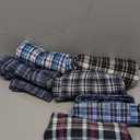 JupiterSecret Men's Underwear Woven Boxers for Men Pack Cotton Boxer Shorts Elastic Waistband, Size L