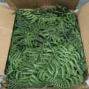 Artificial Plants Outdoor, UV Resistant Fake Fern Faux Plant Greenery for Outside Planter Patio Home Garden Decor 5 Branches (Basket Excluded)