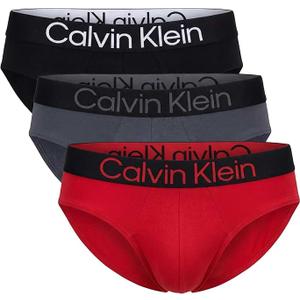 Calvin Klein 3-pack Microfiber Stretch Hip Briefs, Large