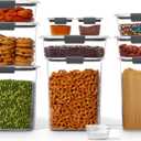 Rubbermaid Brilliance Pantry 10 Piece Set, Clear and Airtight Food and Pantry Storage Containers