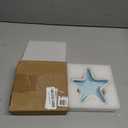 Starfish Jewelry Dish Tray - Ceramic Ring and Trinket Holder - Ocean Style Table Decoration for Earrings and Candy Storage