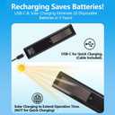 Rechargeable TV Remote for Samsung Smart TVs, Replacement for All 2019-2026 Samsung TV Remote Control with Voice Control. USB-C Fast Charging. Solar Charging