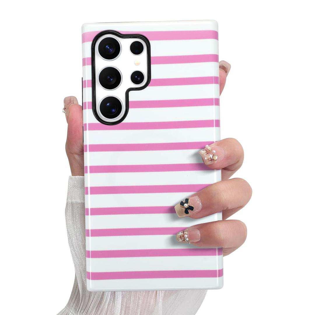 SOKAD Magnetic Horizontal Stripes Phone Case for Samsung Galaxy S22 Ultra