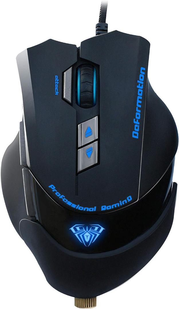 Optical wired USB gaming mouse with 400-2000DPI