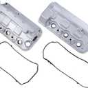 FEIDKS Front & Rear Engine Valve Cover Fit for 2008-2017 Honda Accord Odyssey Pilot Ridgeline Crosstour 2012-2015 Acura TL RDX 3.5L 12310-R70-A10 12320-R70-A00 (2PCS)