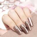 JODSONE Cat Eye Gel Nail Polish 16.5ml Brown Single Colors for Holographic Glitter Cat Eye with Magnet Reflective Translucent Need U V Lamp
