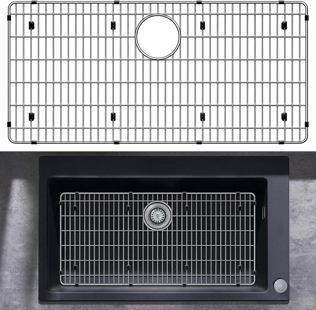 Sink Protectors for Kitchen Sink, Stainless Steel Sink Protector 27-1/2" x 13-1/2" x 1-1/4", Sink Bottom Grid