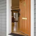 QCAA Solid Brass Mail Slot, with Solid Brass Interior Back Plate, 13" x 3.625", Polished Brass, 1 Pack, Made in Taiwan