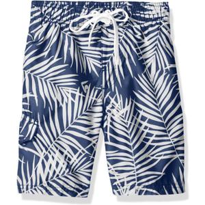Kanu Surf Boys Line Up Quick Dry UPF 50+ Beach Swim Trunk (3T, Palma Navy)