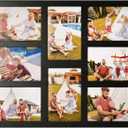 4x6 Collage Picture Frame Family Photos Display - 8 Openings Collage Wall Decor, Tabletop Stand Black Picture Frames Set for Home Living Room Family Gifts
