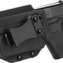 IWB Kydex Light Holster Compatible with Glock 43X MOS w/Streamlight TLR-6, Friction Retention Level I Holder, Optic Cut Belt Carry, Black