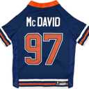 Pets First NHLPA Connor McDavid Mesh Dog Jersey, Edmonton Oilers McJesus-97, Size Small