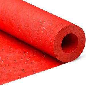 Landical 108 Sq ft/ 3.3 x 33 ft Waterproof Membrane for Bathroom Shower, Shower Waterproofing Tile Underlayment Membrane for Sauna Bathroom Walls Polyethylene Fabric Roll