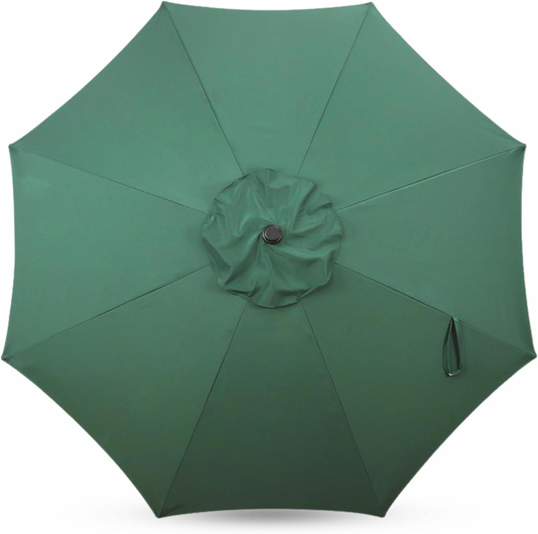 Sfmora 9ft Patio Umbrella Replacement Canopy for 8 Ribs, Outdoor Umbrella Canopy ONLY, Market Umbrella Top, Water-Resistant & UV-Protective