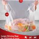 Brining Bags for Turkey, 26"22", 4 Pack, Double Zipper Seal Thickened Brine Bags, No BPA Material, with 2 Cotton Strings for Marinating, Holds up to 35lbs