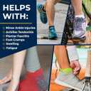 Pembrook Ankle Compression Socks for Women & Men - 4 Pairs | Sports Running Compression Socks | Athletic Ankle Support Socks (Medium)
