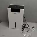 Dehumidifier, 98OZ Dehumidifiers for Home(1000sq.ft), Humidity Display Dehumidifier for Basement Bathroom Bedroom, Auto Shut Off, Washable Filter, Drain Hose, Timer, 7 Ambient Lights, White