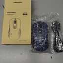 TECKNET Rechargeable Bluetooth Mouse, [ USB + BT5.0 + BT3.0 ] Wireless Mouse, Full-Size, Silent Click, 6-Level 4800 DPI Wireless Mice, 3-Device Switching for Laptop, Computer, iPad, MacBook