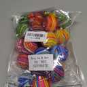 24 Pcs Mexican Ball Ornaments 1.97 Inch Mexican Ball Hanging Decorations Holiday Colorful Hanging Ornament for Xmas Party Supplies