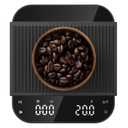 Ultrean 5.9" Coffee Scale, Rechargeable Coffee Scale with Timer, 3kg/0.1g Accuracy for Pour Over and Drip Coffee, Portable Digital Kitchen Scale with Automatic Timing, LCD Display