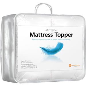 HOSPITOLOGY PRODUCTS Hypoallergenic Mattress Cover- Overstuffed - Deep Pocket - Goose Down Alternative Pillow Top Mattress Topper Twin XL - 39" W x 80" L