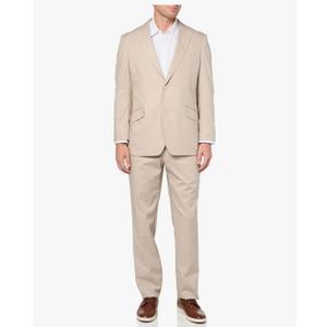 COCONUT GROVE Men's Perfect Poplin Regular Fit Suit, Oyster 42