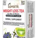24 Pack Of Loveeta Wellness Weight Loss Tea Blackberry - 15 Tea Bags (Gmo Free, Gluten Free, Dairy Free, Sugar Free And 100% Natural)