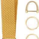 Fishent Elastic Wristlet Keychain for Women Men, Cute Car Key Chain, Braided Wrist Strap Lanyard for Keys ID Badges
