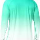 Roadbox Men's UPF 50+ Swim Shirts, Long Sleeve UV Sun Protection Rash Guard, Quick Dry SPF T-Shirt for Beach Surfing Fishing (L)