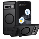 TIANNIUKE Magnetic Case for Google Pixel 7 Pro, Built-in Kickstand Compatible with MagSafe,Slim Fit Shockproof Protective Phone Case for Pixel 7 Pro Case,Black