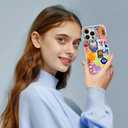 Generic Case for iPhone 16 Pro,Fruit Lemon European Summer Collage Phone Case for Girl Women,Compatible with MagSafe,Scratch Resistant Shockproof Cover Clear Phone Case for iPhone 16 Pro