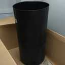 Umbra Vento Kitchen Trash Can  Large 16 Gal (62 L) Open Top Garbage Can for Home & Office  Modern Clean Design, Black/Nickel