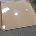 Koonmi Tempered Glass Chair Mat 46"x46" - Premium Office Chair Mat for Hardwood Floors & Low-Pile Carpet with 4 Non-Slip Pads - Thick Scratch-Resistant Surface (Clear)