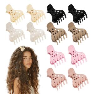 12PCS Root Lifting Hair Clips for Volume, Curly Hair Root Lifter Tool, Volumizing Claw Clamps for Curly Hair, Non-slip Volume Root Clips for Women Girls (Small)