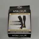 Physix Gear Compression Socks 20-30 mmHg - Men & Women - Running, Nurses, Shin Splints, Flight, Travel (Black/Beige)