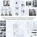 Drawing Sketchbook,This is Not A Sketchbook, It's an Art Class, A Painting Art Book About How to Draw, Spiral-Bound Workbook Interactive Coloring Book for The Aspiring Artist