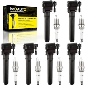 Set of 6 Ignition Coils Pack UF269 UF395 4609088AE & 6 PCS Iridium Spark Plugs Compatible with Chrysler Dodge Concorde 300 Intrepid LHS Pacifica Prowler Magnum - 2.7L 3.2L 3.5L