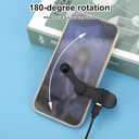 Auto Clicker for Smartphone, Adjustable Speed Phone Screen Tapper with Data Cable 180 Rotatable Auto Tapping Device for iOS Android Phone Tablet Gaming Live Broadcast Flash Deal (Black)