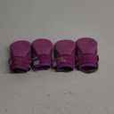 QUMY Dog Shoes for Large Dogs, Medium Dog Boots & Paw Protectors for Winter Snowy Day, Summer Hot Pavement, Waterproof in Rainy Weather, Outdoor Walking, Indoor Hardfloors Anti Slip Sole Purple Size 5