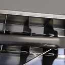 Stainless Steel Ice Cube Trays, Metal Ice Cube Trays for Freezer Vintage Inspired Design with Release Lever Remove Handle for Making Large Cubes Kitchen & Bar (1pcs+Tweezers & Finger Gloves)