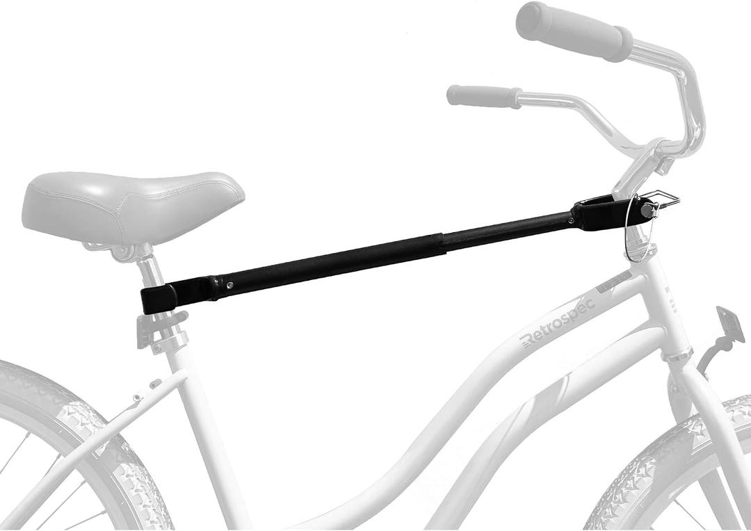 Retrospec Bike Rack Cross-Bar Adapter - Universal Top Tube Frame Mount for Car Racks - Adjustable 18-28in Bike Accessories for Step-Through & Suspension Frames - Tool-Free Installation, 45lb Capacity